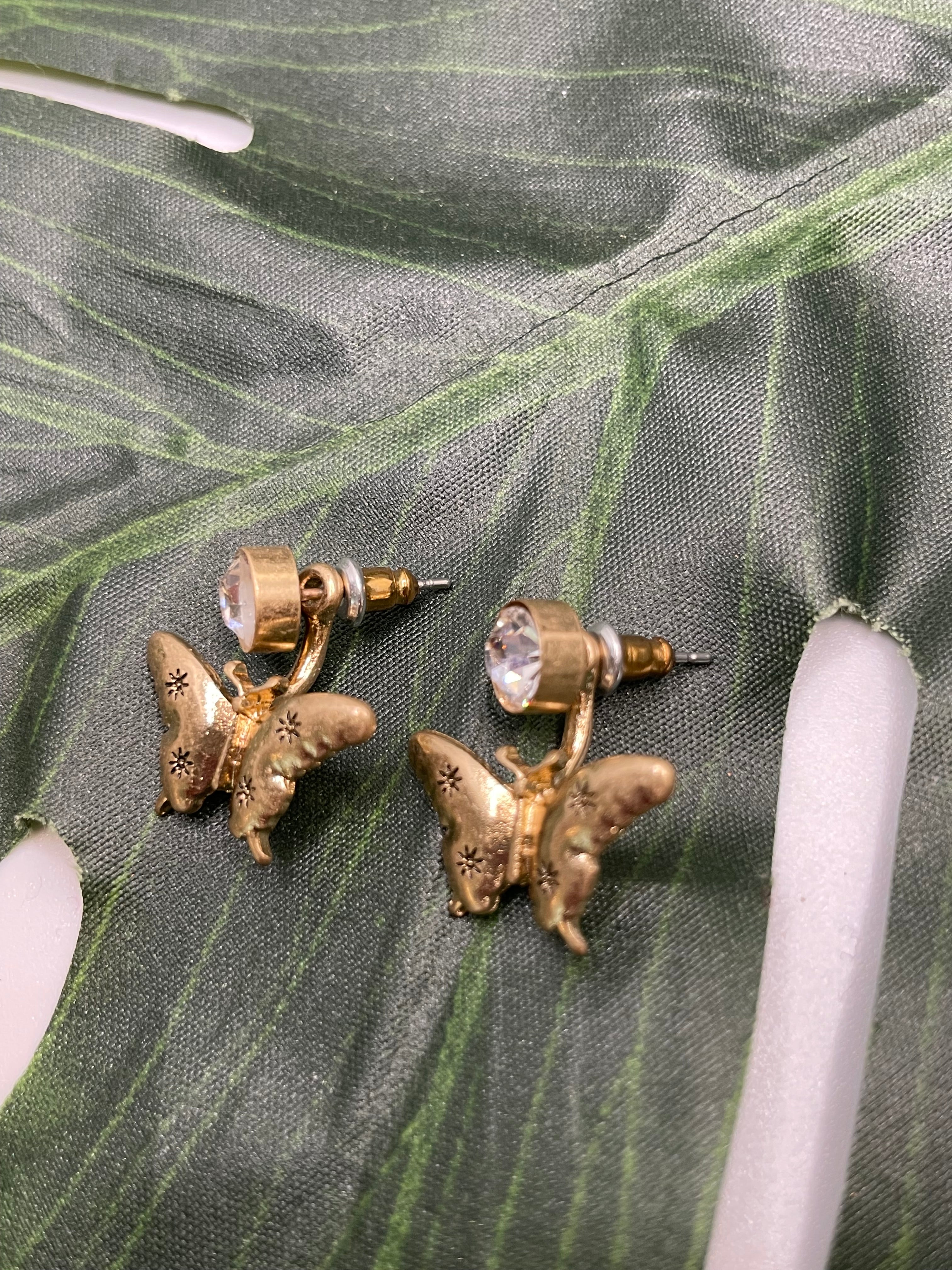 Make Me Flutter Ear Jacket Earrings