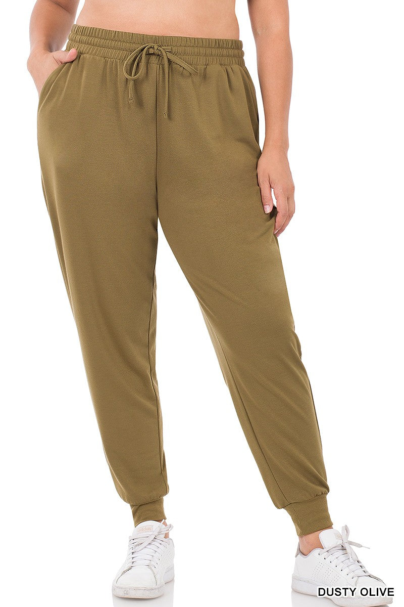 *Restock* Jog My Memory Joggers - Light Olive