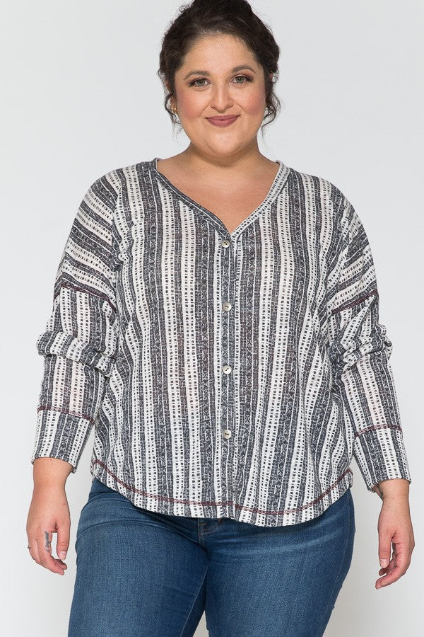 *SALE* Changing Leaves Cardi - Black & White