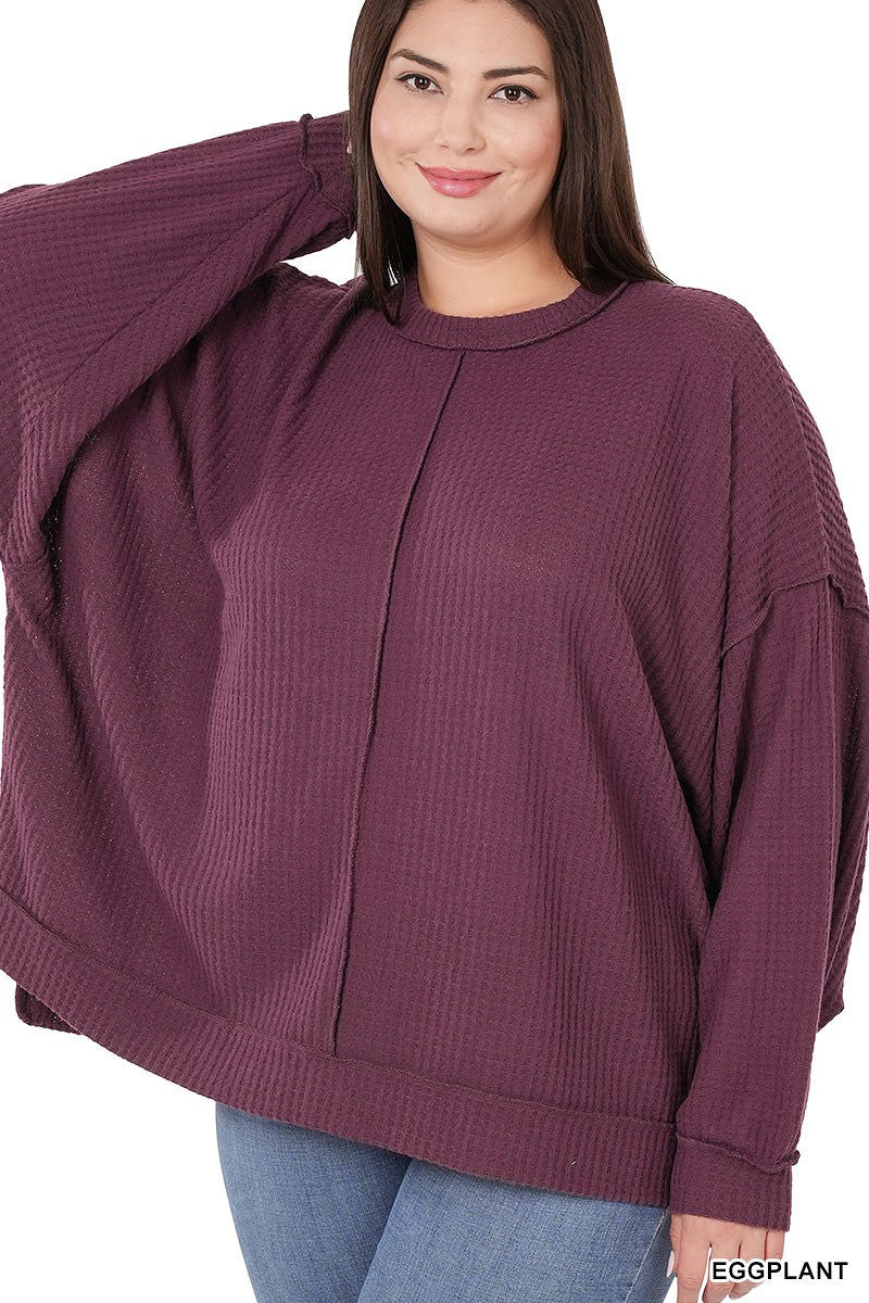 *SALE ITEM* Feel The Cozy Waffle Sweater