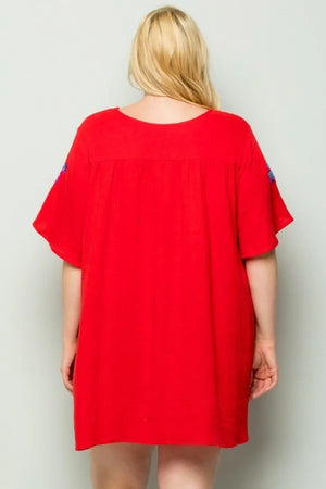 Midnight Market Dress - Red