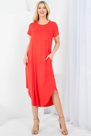 Bring The Heat Dress - Red