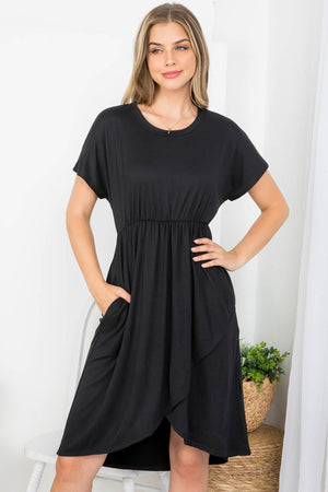 Crossed Lines Dress (Various Colors)
