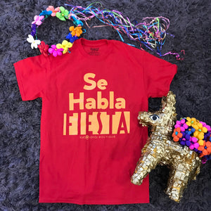 *FLASH SALE* Fiesta Tee - Se Habla Fiesta (Red & Purple)