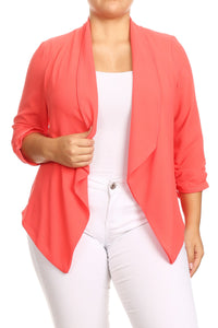 Styled To Perfection Blazer - Neon Coral