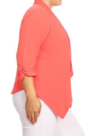 Styled To Perfection Blazer - Neon Coral