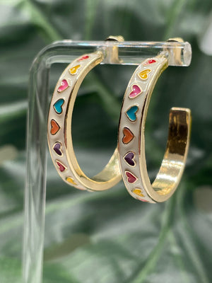 Candy Heart Hoops