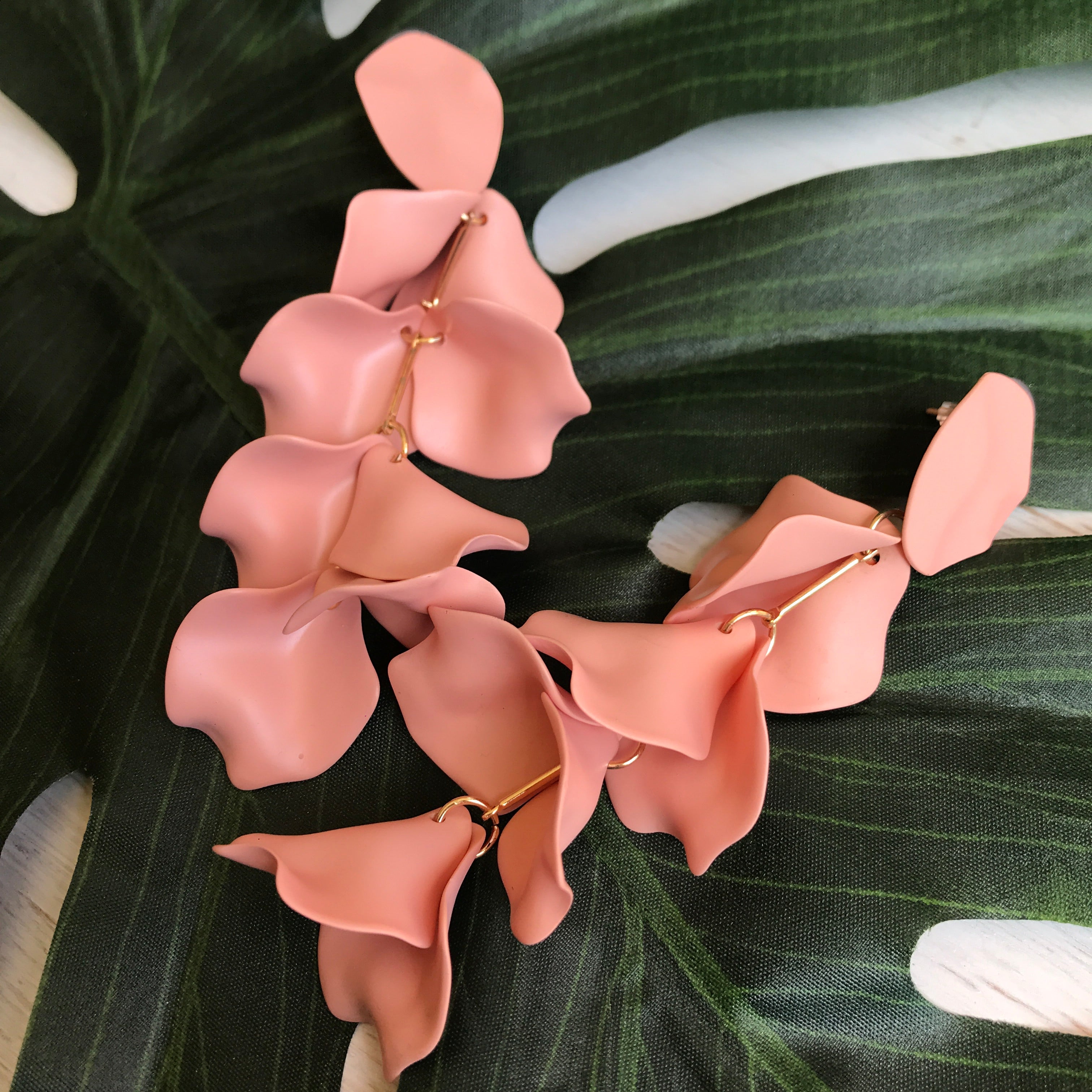 Rose Petal Earrings