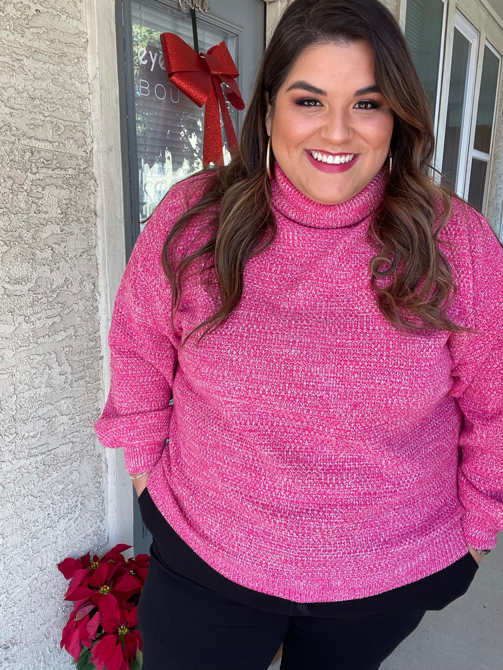 *SALE ITEM* Tickled Pink Turtleneck Sweater