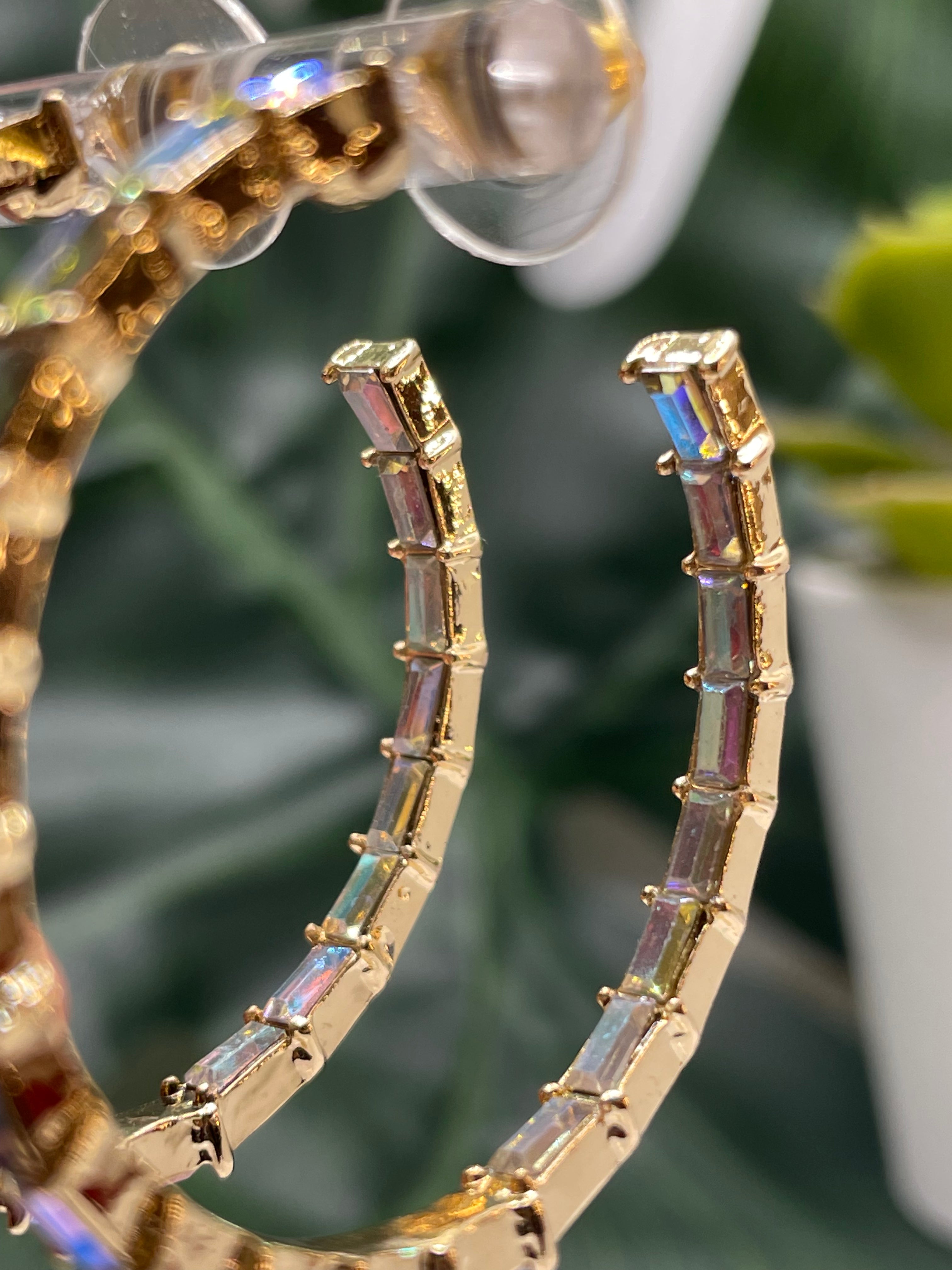 Keep The Jewels Hoops (Various Colors)