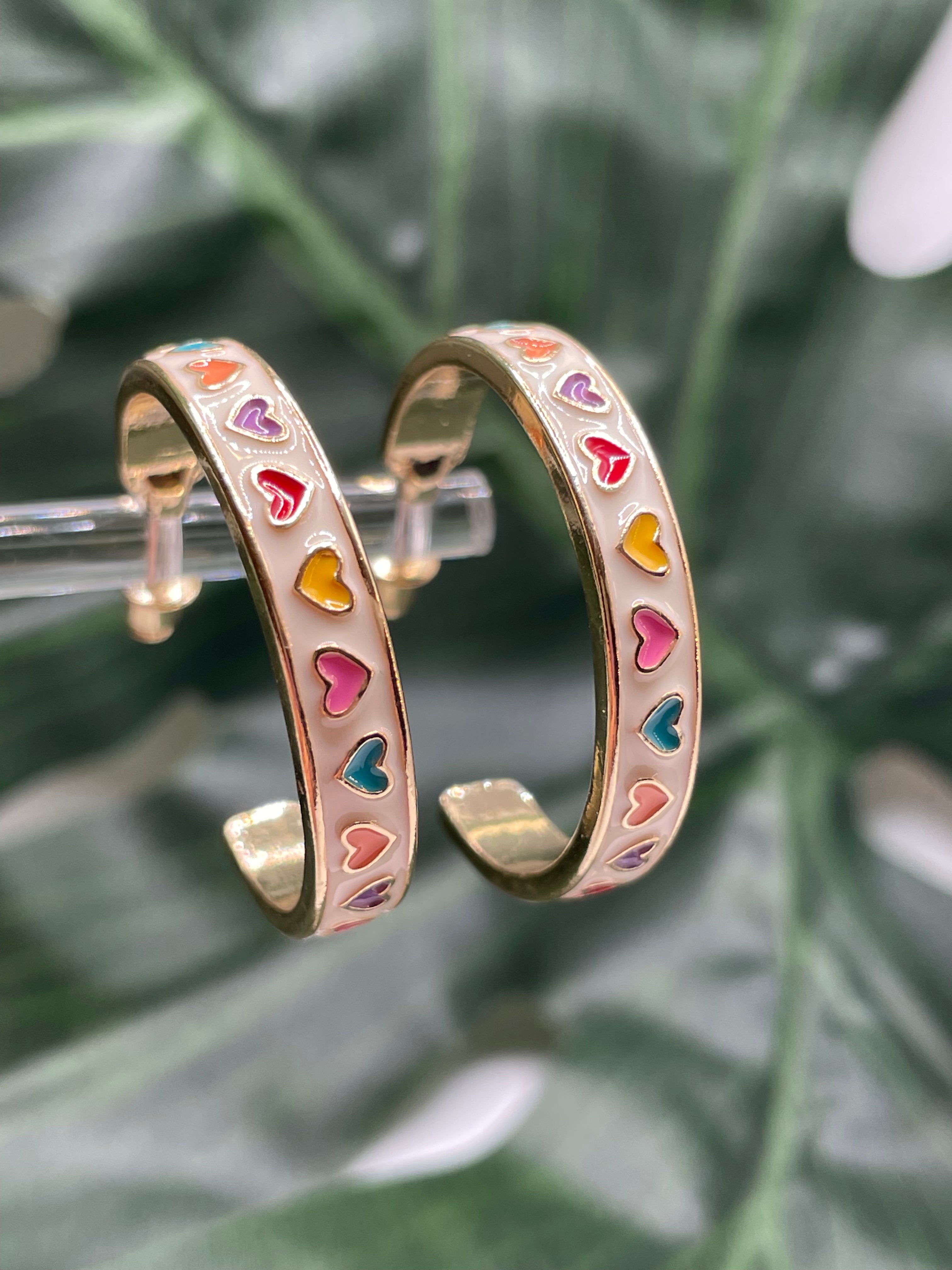 Candy Heart Hoops