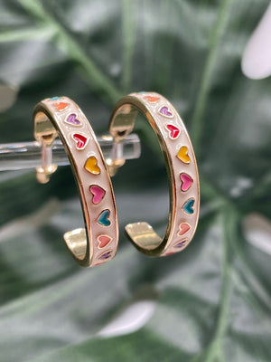 Candy Heart Hoops