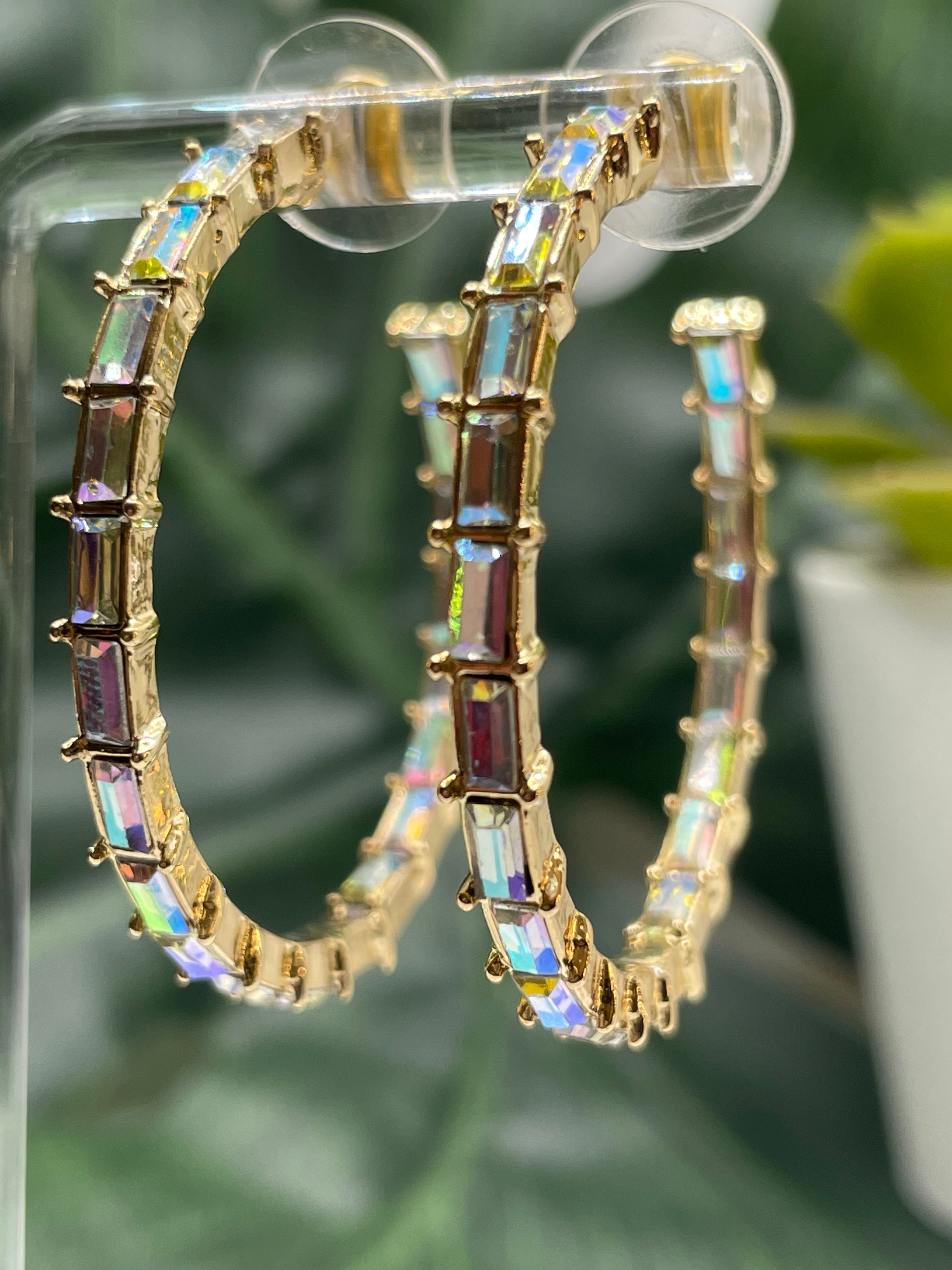 Keep The Jewels Hoops (Various Colors)