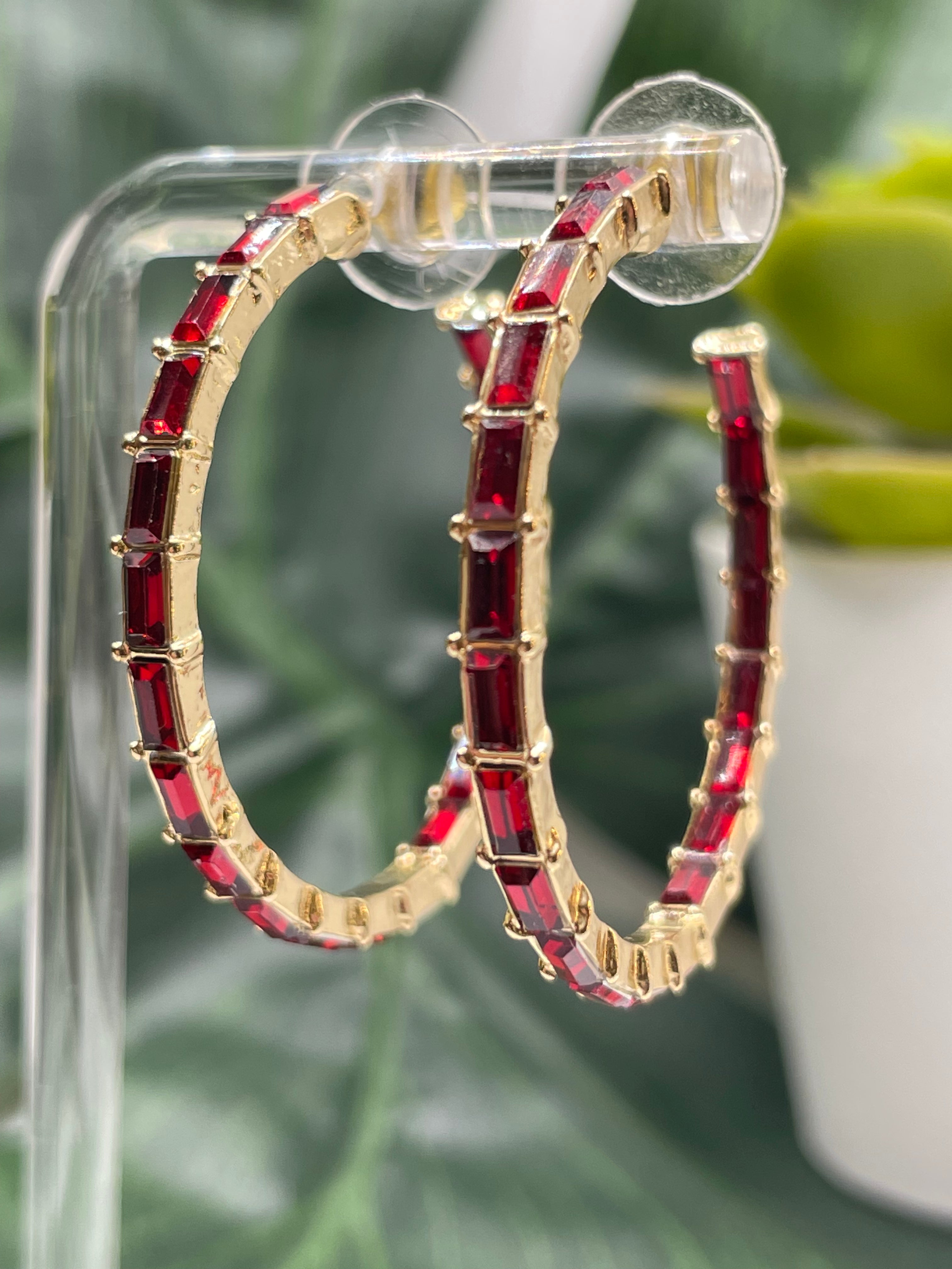 Keep The Jewels Hoops (Various Colors)
