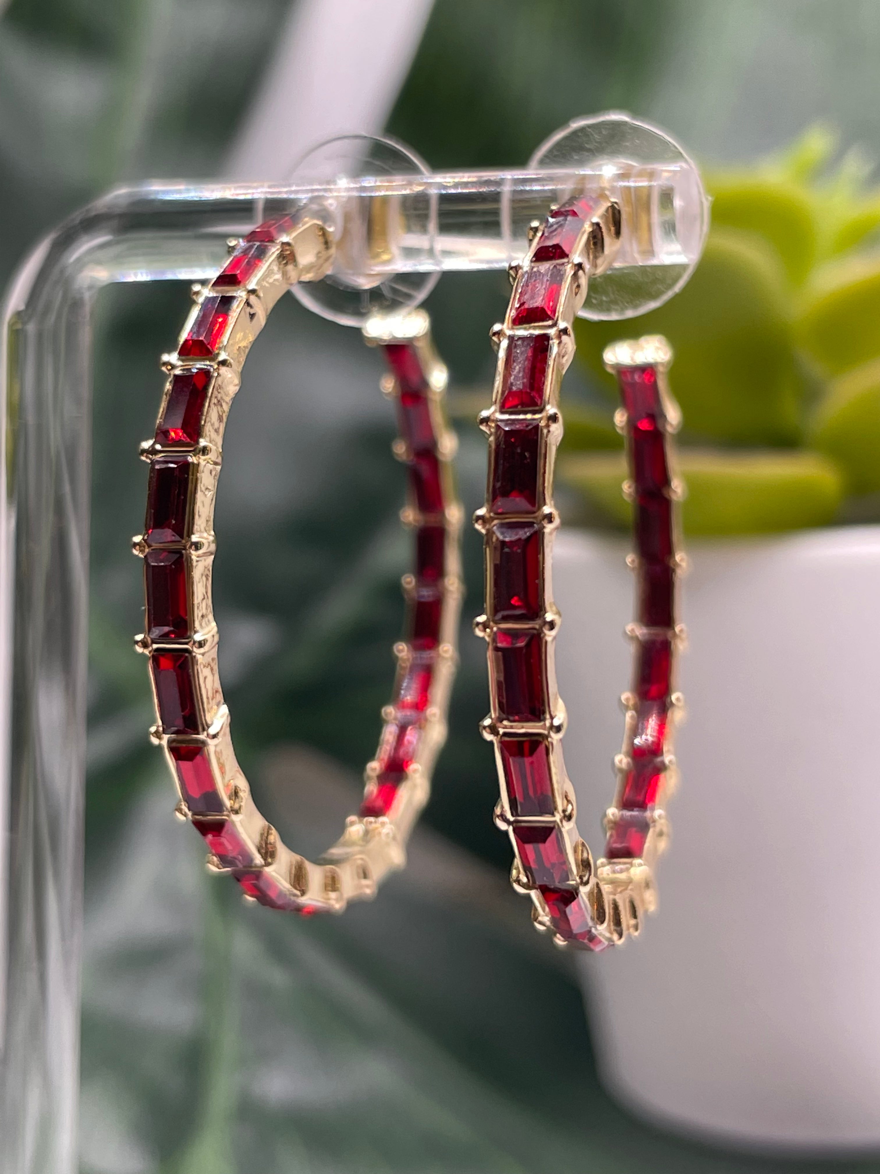 Keep The Jewels Hoops (Various Colors)
