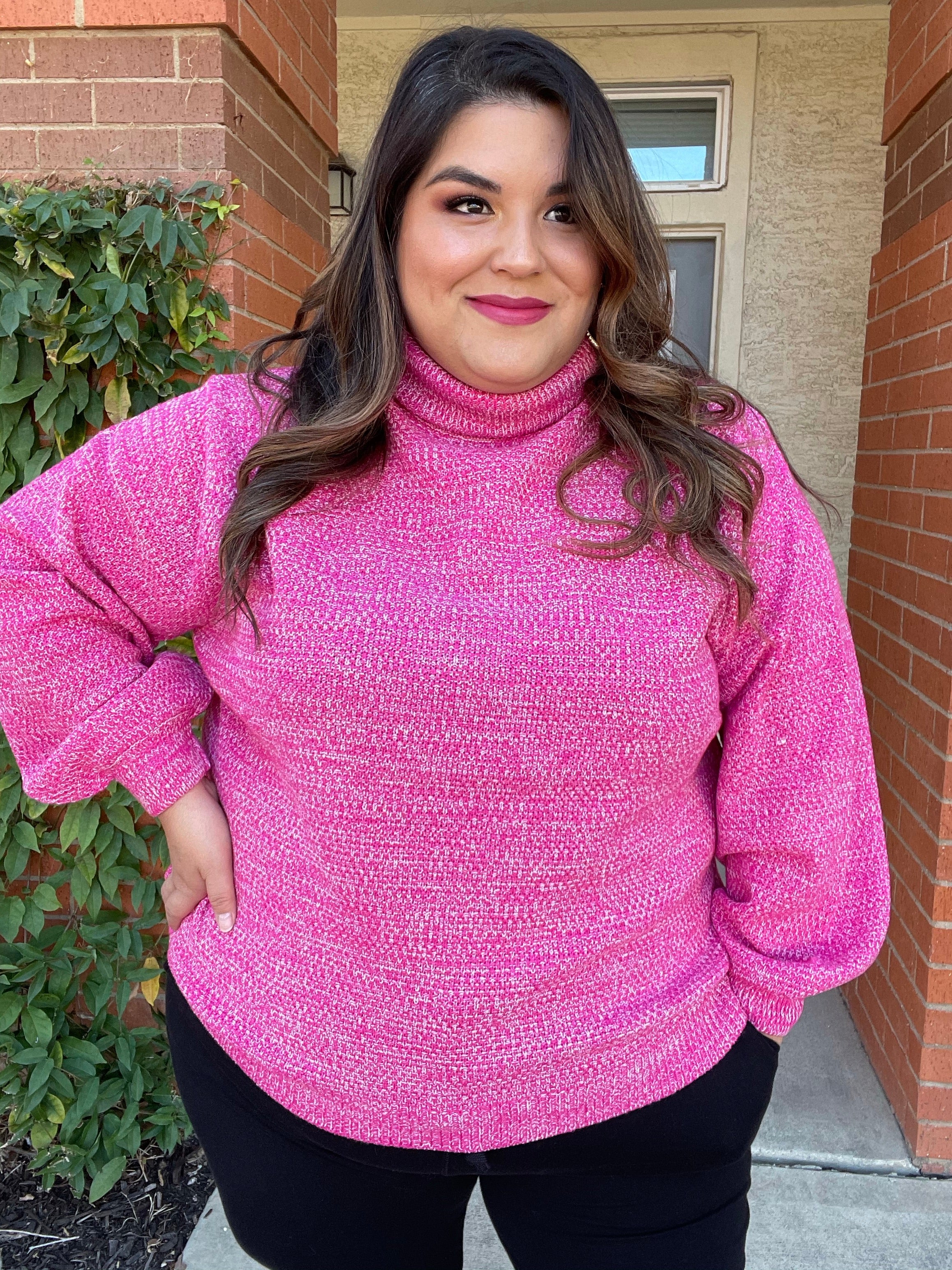 *SALE ITEM* Tickled Pink Turtleneck Sweater