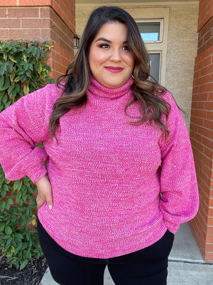 *SALE ITEM* Tickled Pink Turtleneck Sweater