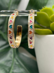 Candy Heart Hoops