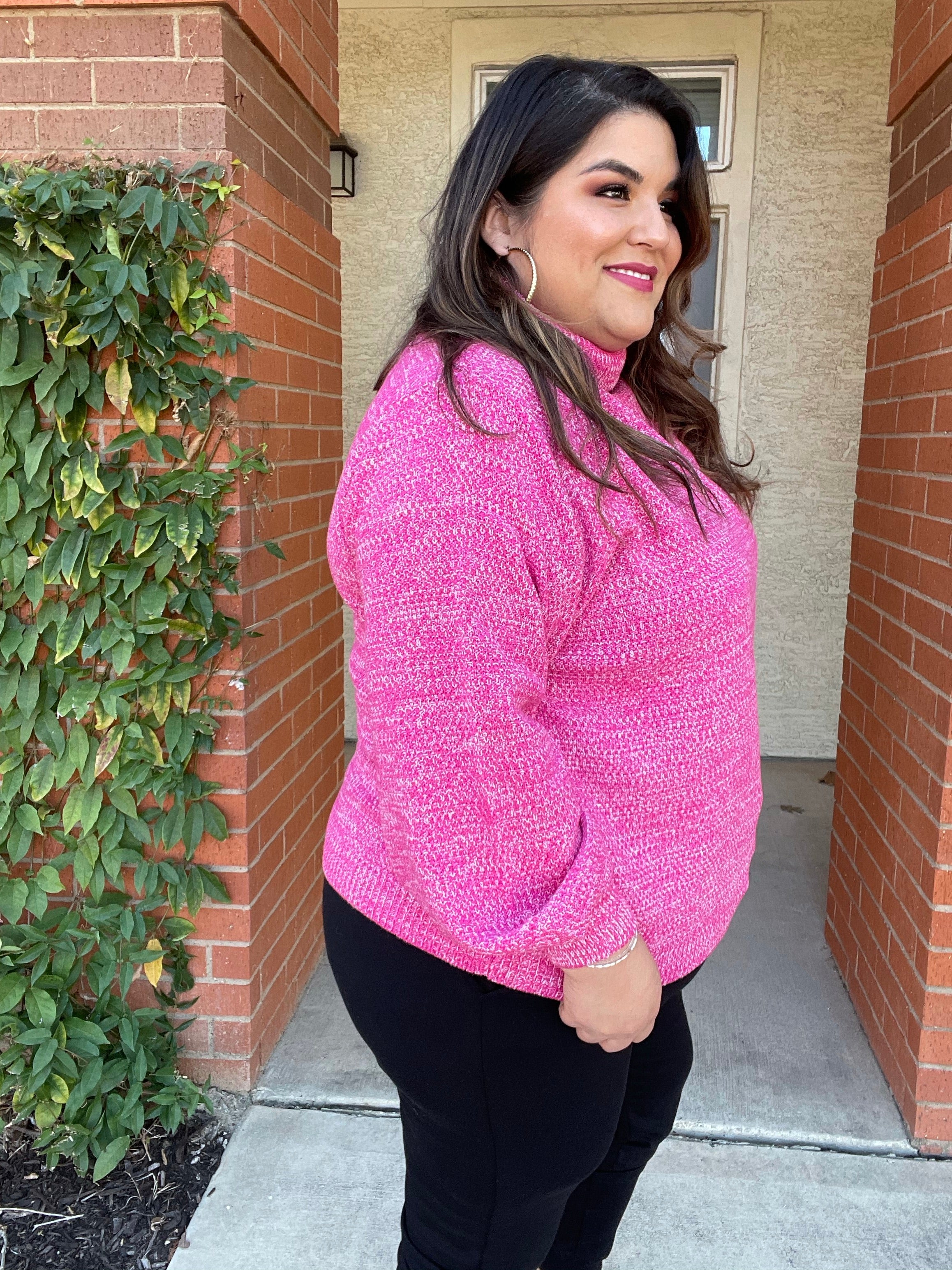 *SALE ITEM* Tickled Pink Turtleneck Sweater