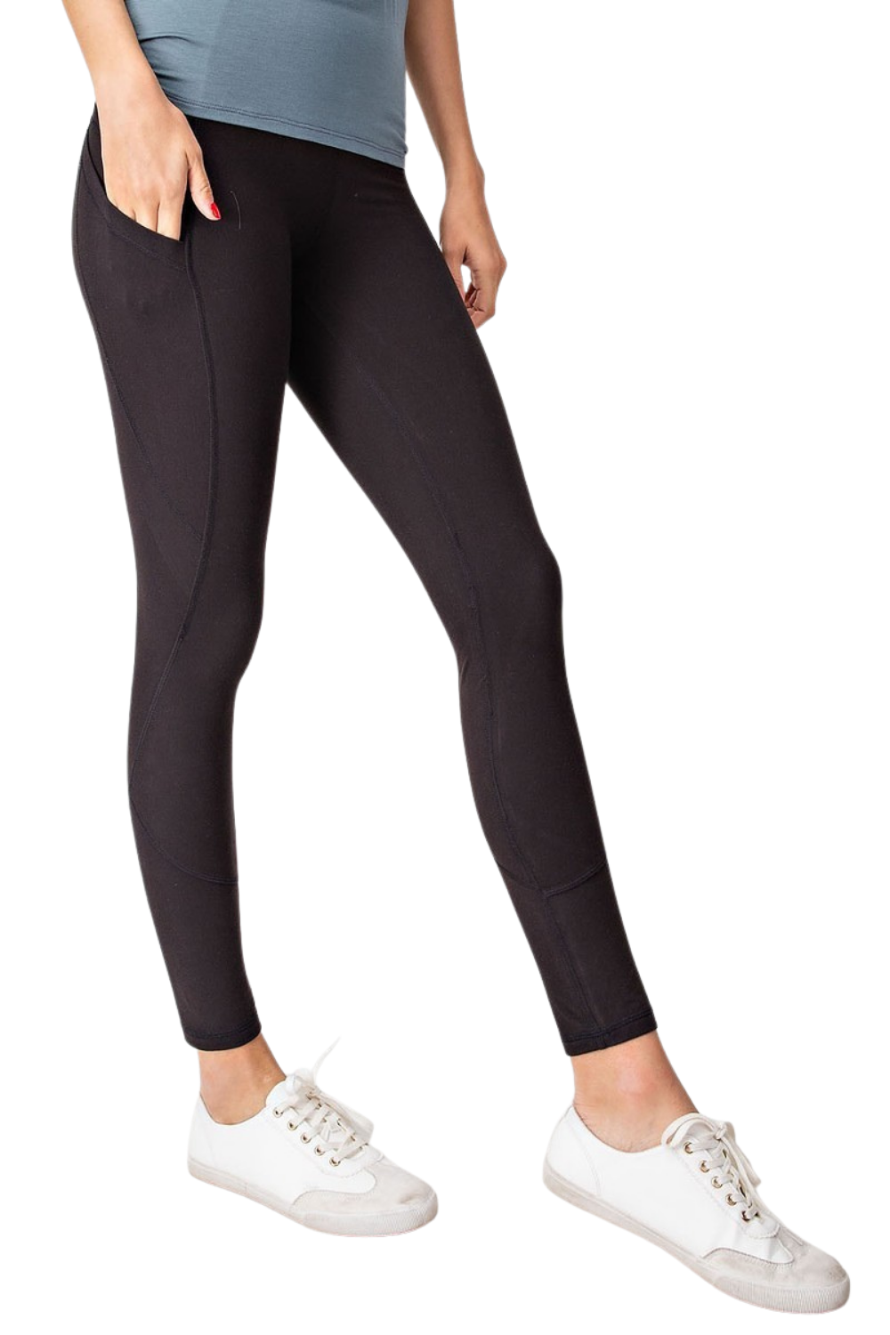 In Stitches Yoga Pant - Black