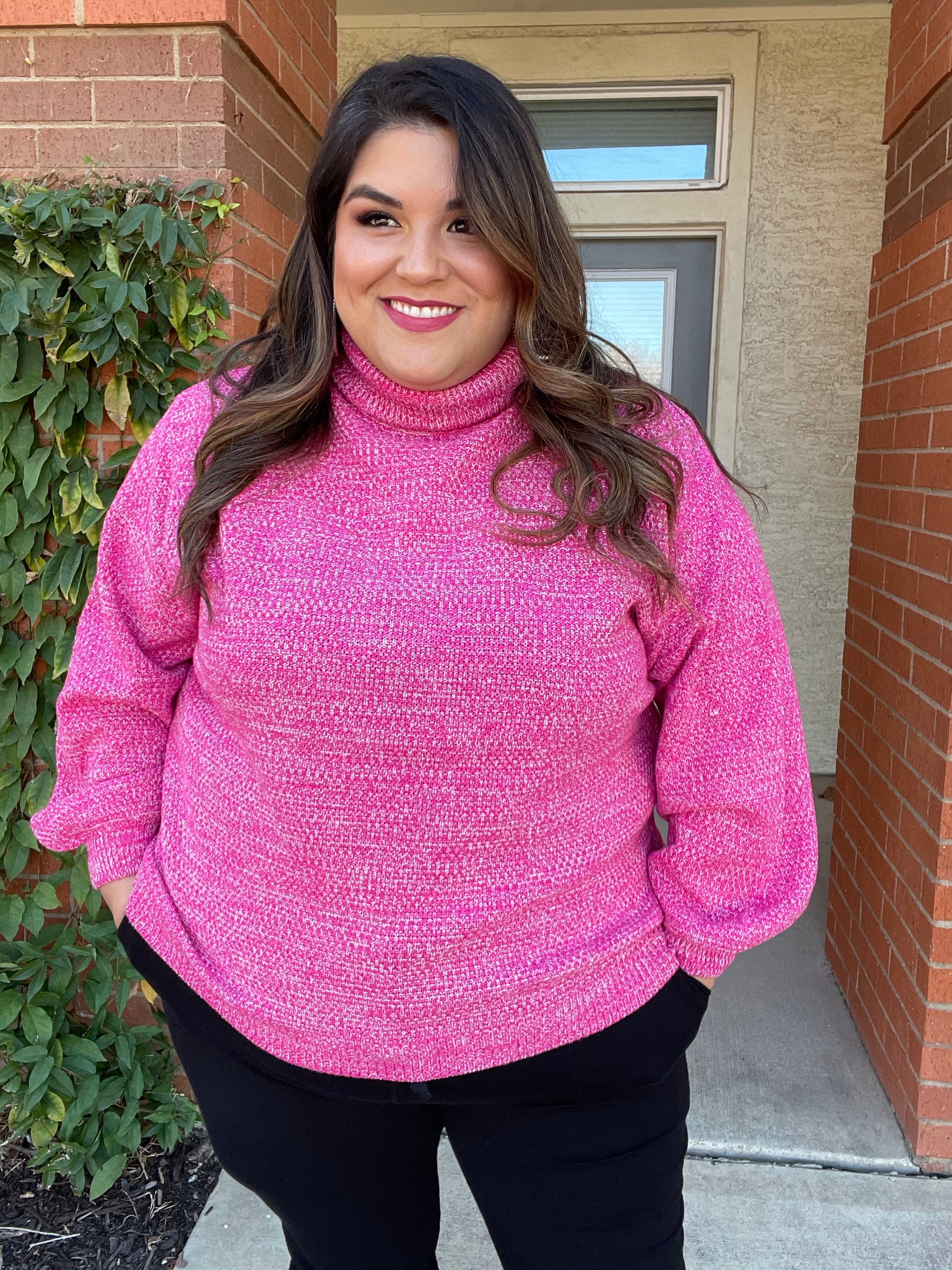 *SALE ITEM* Tickled Pink Turtleneck Sweater