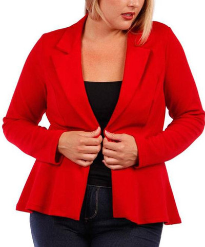 *SALE ITEM* Love That Red Peplum Blazer